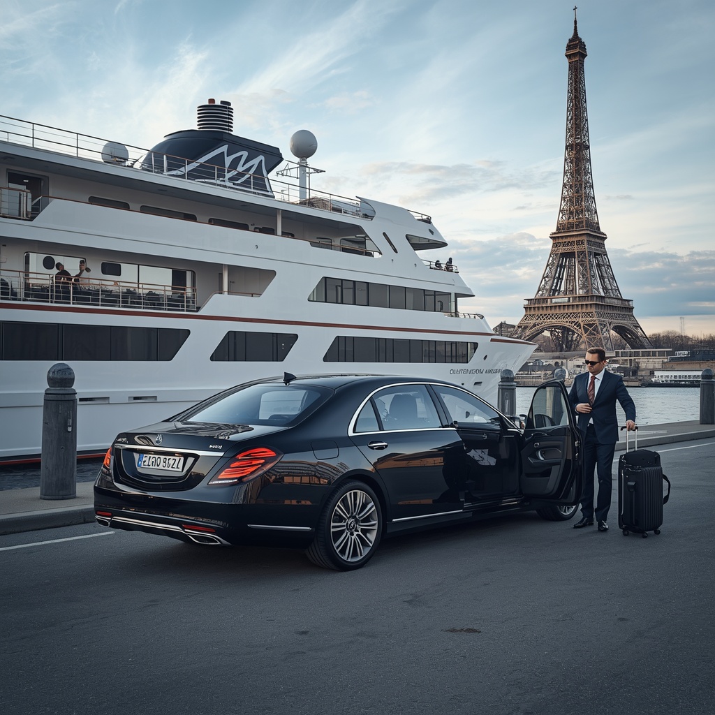 Paris Cruise Port Chauffeur Service 2026 | Luxury River Cruise Transfers