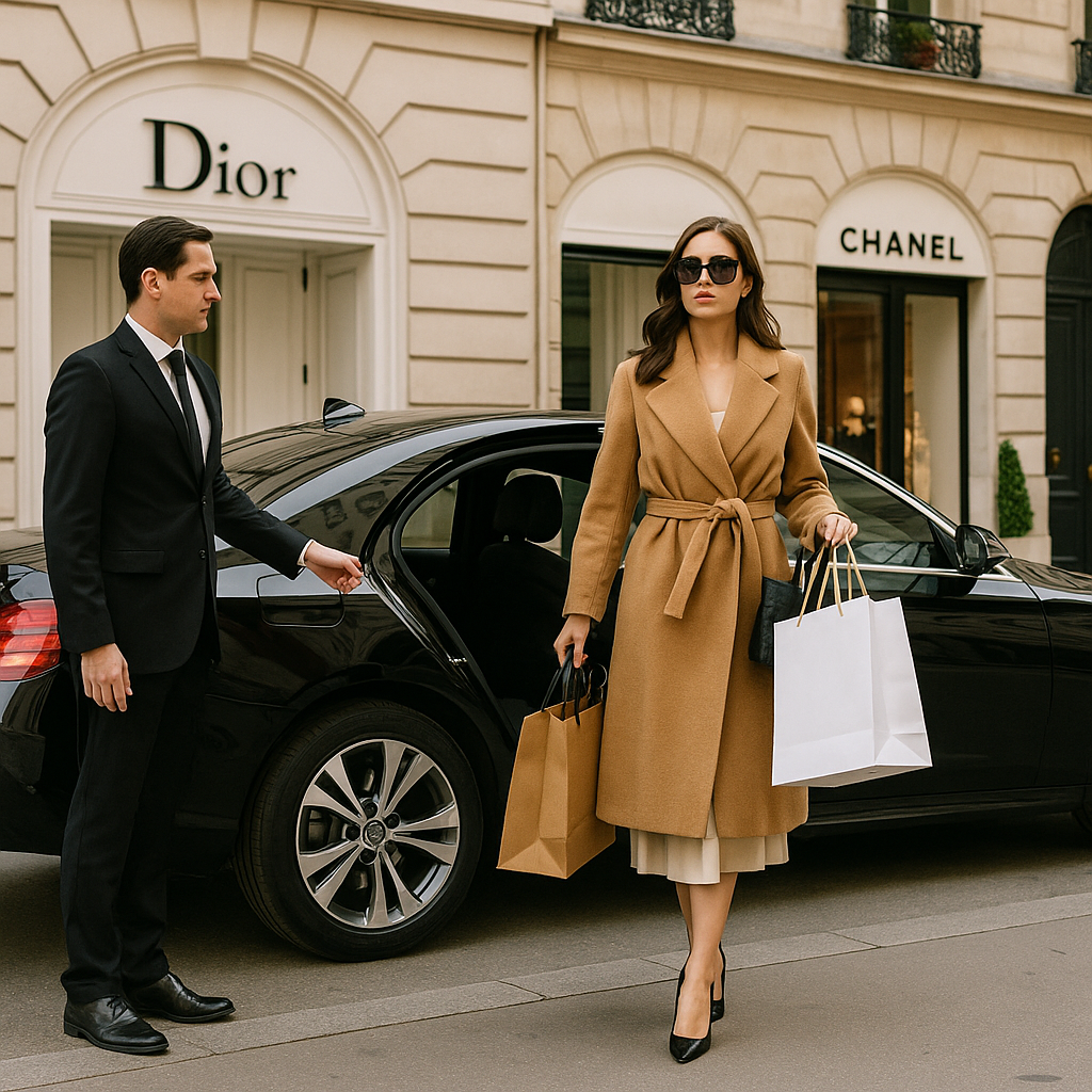 OuiStars for Luxury Shopping Trips: Private Chauffeur Service for Fashion & Retail