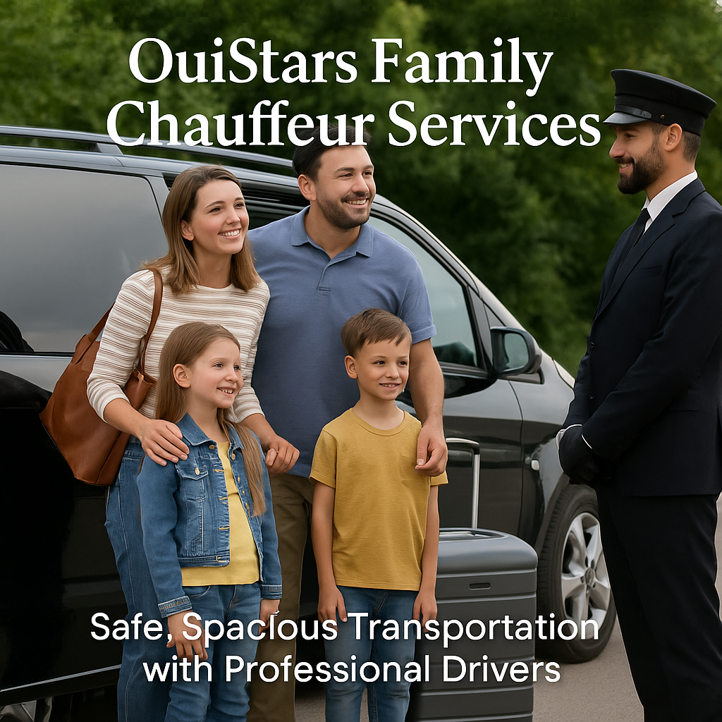 Family-Friendly Chauffeur Services | Safe, Spacious Rides with OuiStars