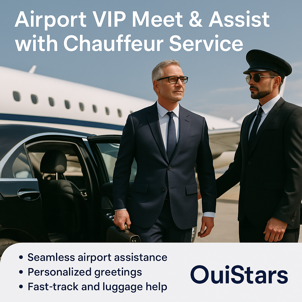 Airport VIP Meet & Assist with Chauffeur Service | OuiStars